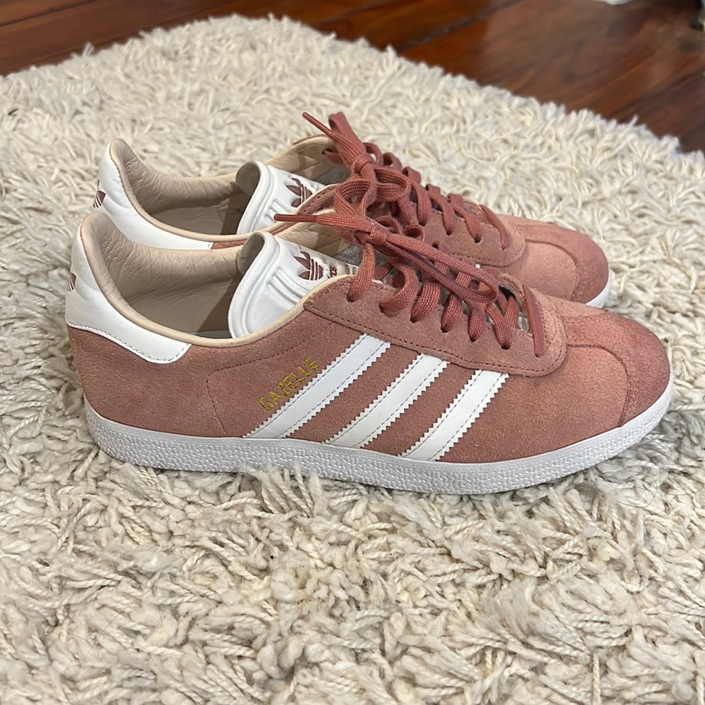 Pink Adidas Gazelles